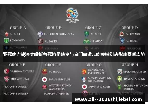 亚冠焦点战深度解析争冠格局演变与豪门命运走向关键对决影响赛季走势